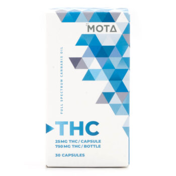 Mota Full Spectrum Cannabis Oil Capsules 750MG 350x350 - 25mg THC Capsules (Mota)