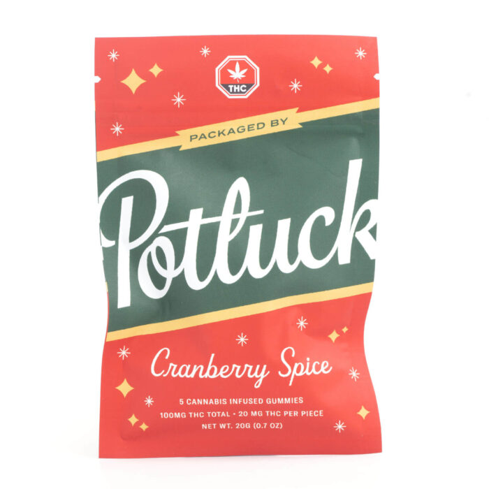 Potluck Cranberry Spice 700x700 - 100mg THC Gummies (Potluck)
