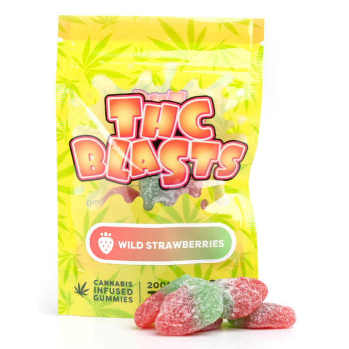 THCBlasts 200MG THC Wild Strawberries 700x700 - THC Blasts Gummies (Blast Edibles)