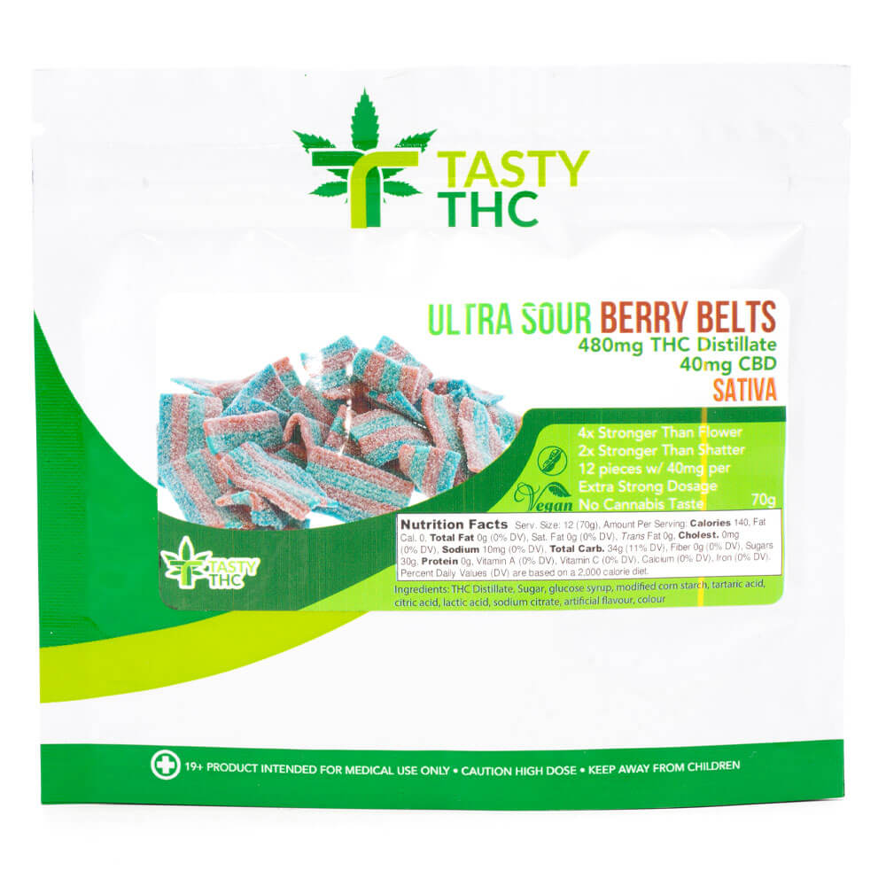 TastyTHC Ultra Sour Berry Belts