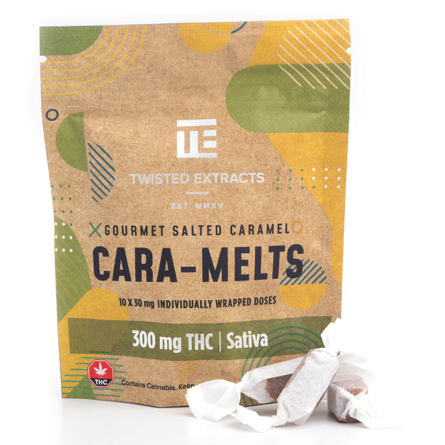 Twisted Extracts Caramelts 300MG Sativa