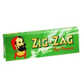 Zig Zag Green rolling paper 280x280 - Zig Zag Rolling Papers - Green Cut Corners