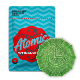 atomic wheelchair gummy green web 280x280 - 2000mg THC Vegan Gummy (Atomic Wheelchair)