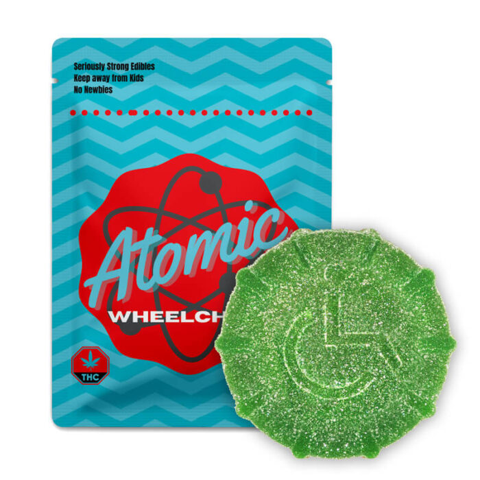 atomic wheelchair gummy green web 700x700 - 2000mg THC Vegan Gummy (Atomic Wheelchair)